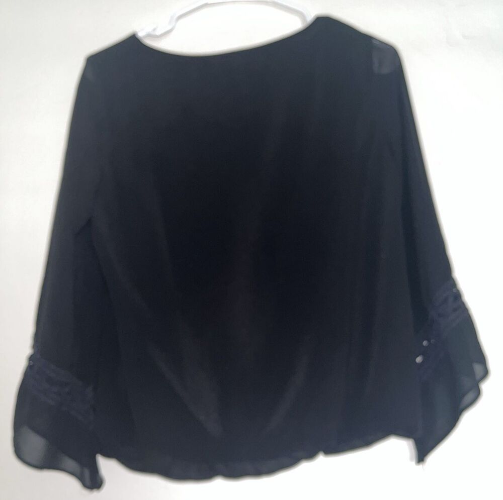 A. Byer Blouse Size Medium Black - Picture 2 of 8